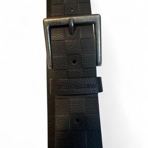 DC Black Textured Men's Belt
